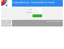 Tablet Screenshot of mojezadanie.pl